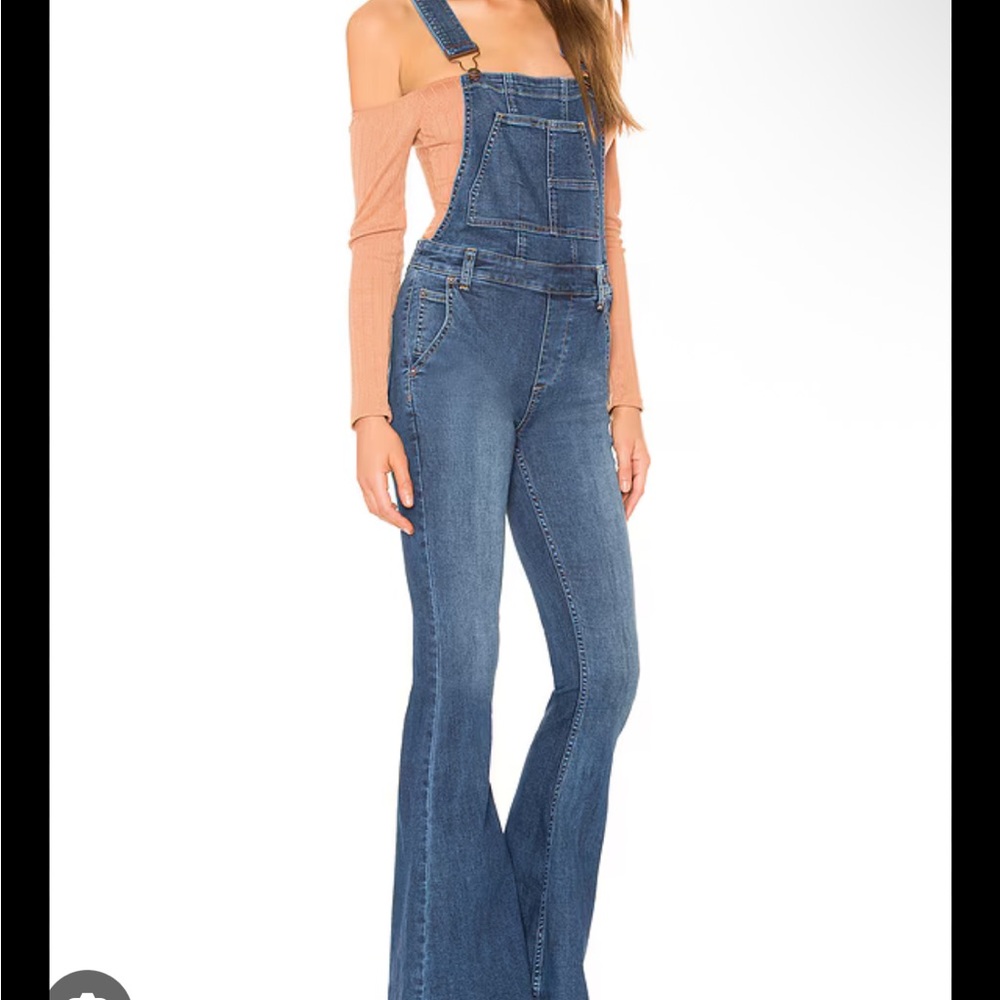 We The Free, by Free People, Women's Classic Blue Overalls, 27, like new. Cute!